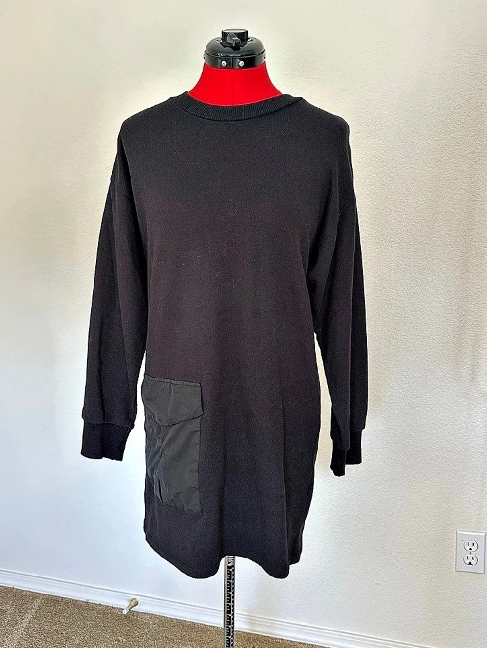 Zara Traveluc Long Sleeve Tunic Top in Black Size Medium
